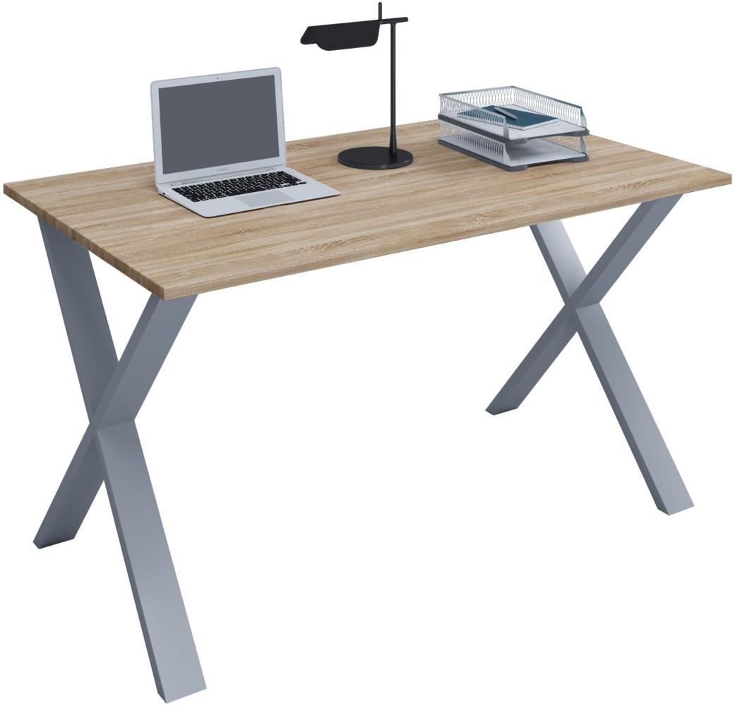 Schreibtisch Computer PC Tisch Arbeitstisch Bürotisch Computertisch Eiche Dekor Bild 1