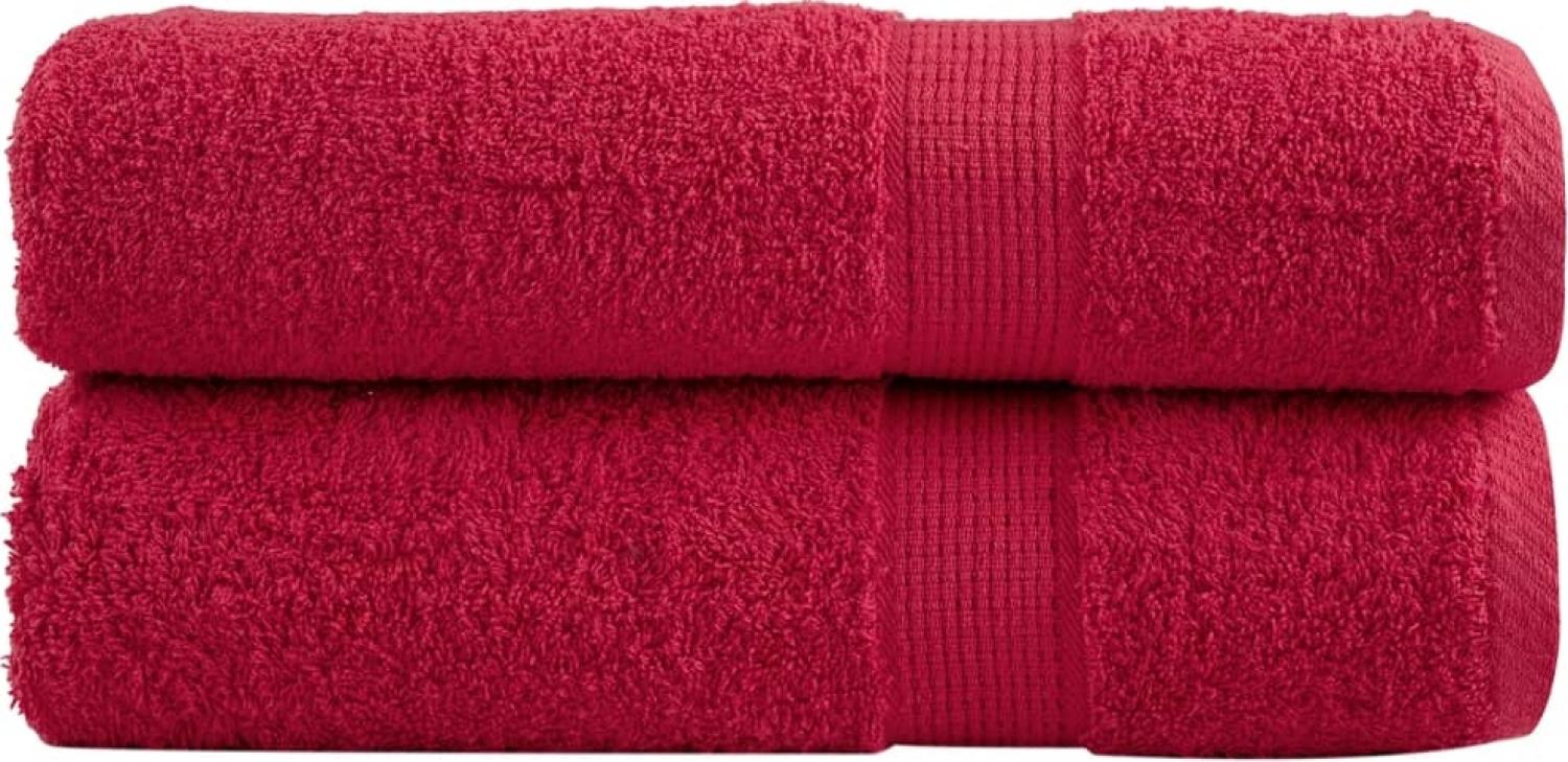 Premium-Handtücher 2 Stk. Rot 50x100 cm 600 g/m² 100% Baumwolle 137401 Bild 1