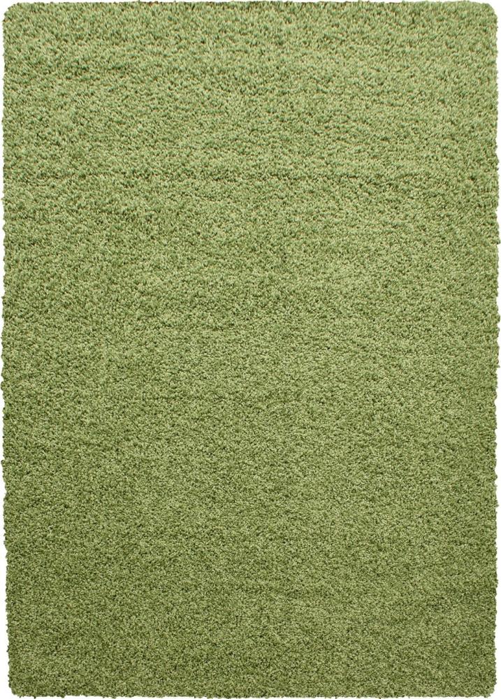 Hochflor Teppich Lux Läufer - 100x200 cm - Grün Bild 1