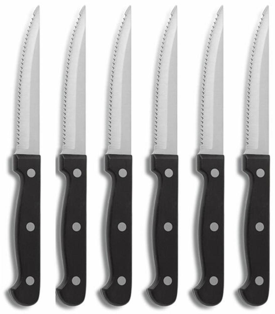 Comas Steakmesser-Set Eco 12-tlg, Fleischmesser mit Satin-Finish, Edelstahl 3CR13, Schwarz, 3004 Bild 1