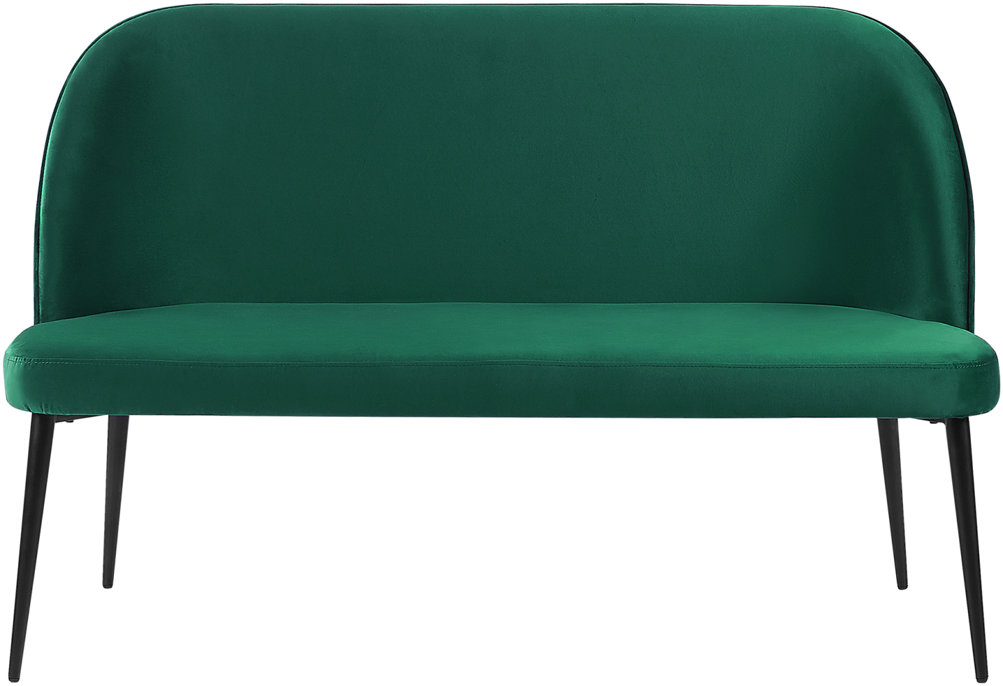 2-Sitzer Sofa Samtstoff dunkelgrün OSBY Bild 1