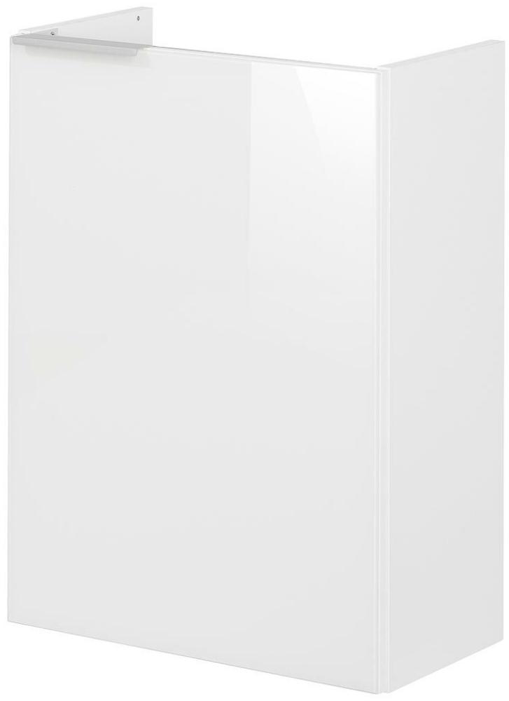 Fackelmann SBC KARA Gäste WC Set 3-teilig 45 cm, Weiß, rechts, Glas Weiß Bild 1