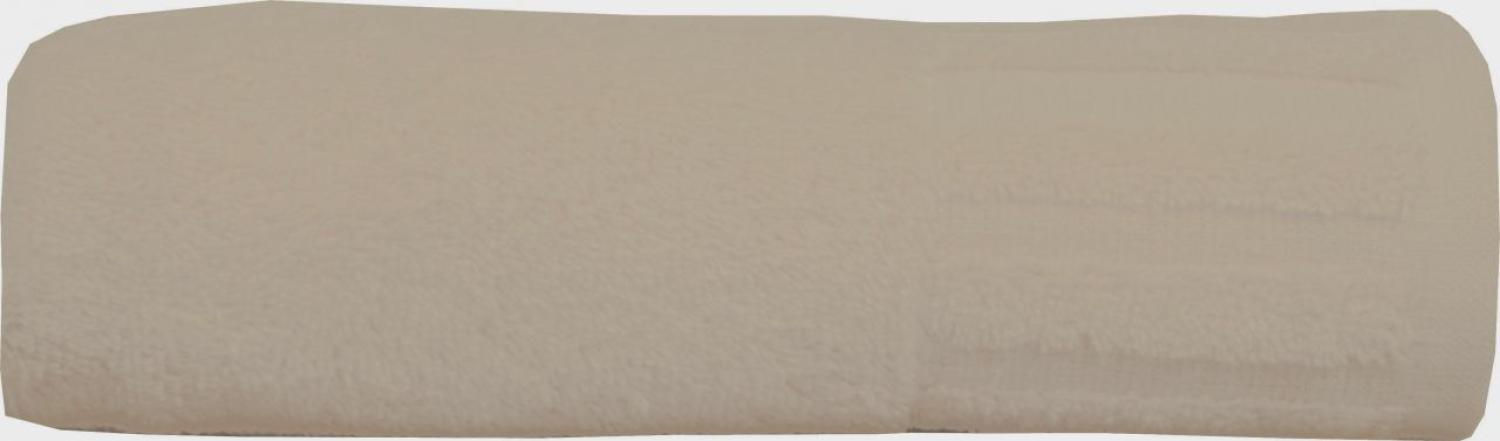 Duschtuch uni taupe 70 x 140 cm Bild 1