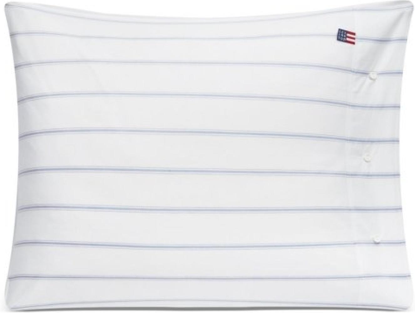 LEXINGTON Kissenbezug White Blue Striped Lyocell Cotton (80x80) 11230024-1600-P85 Bild 1