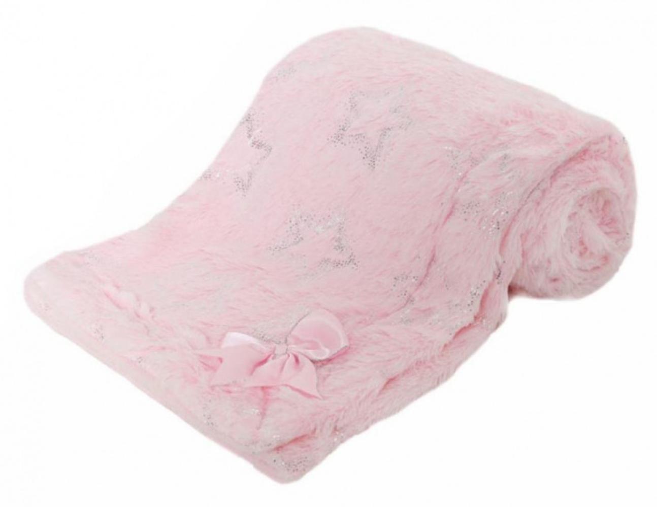 Soft Touch Deckensterne 75 x 100 cm Polyester rosa Bild 1
