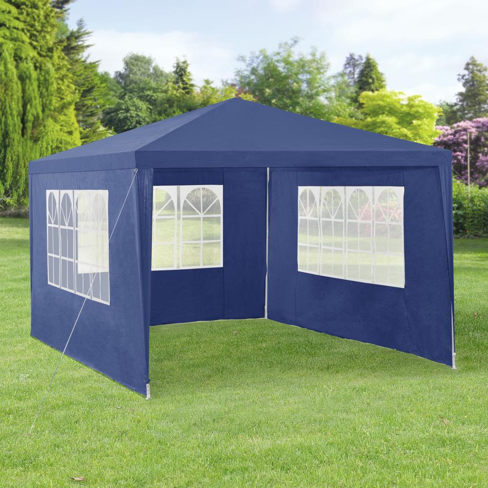 Pavillon Wedau 400x300x255 cm Dunkelblau casa. pro Bild 1