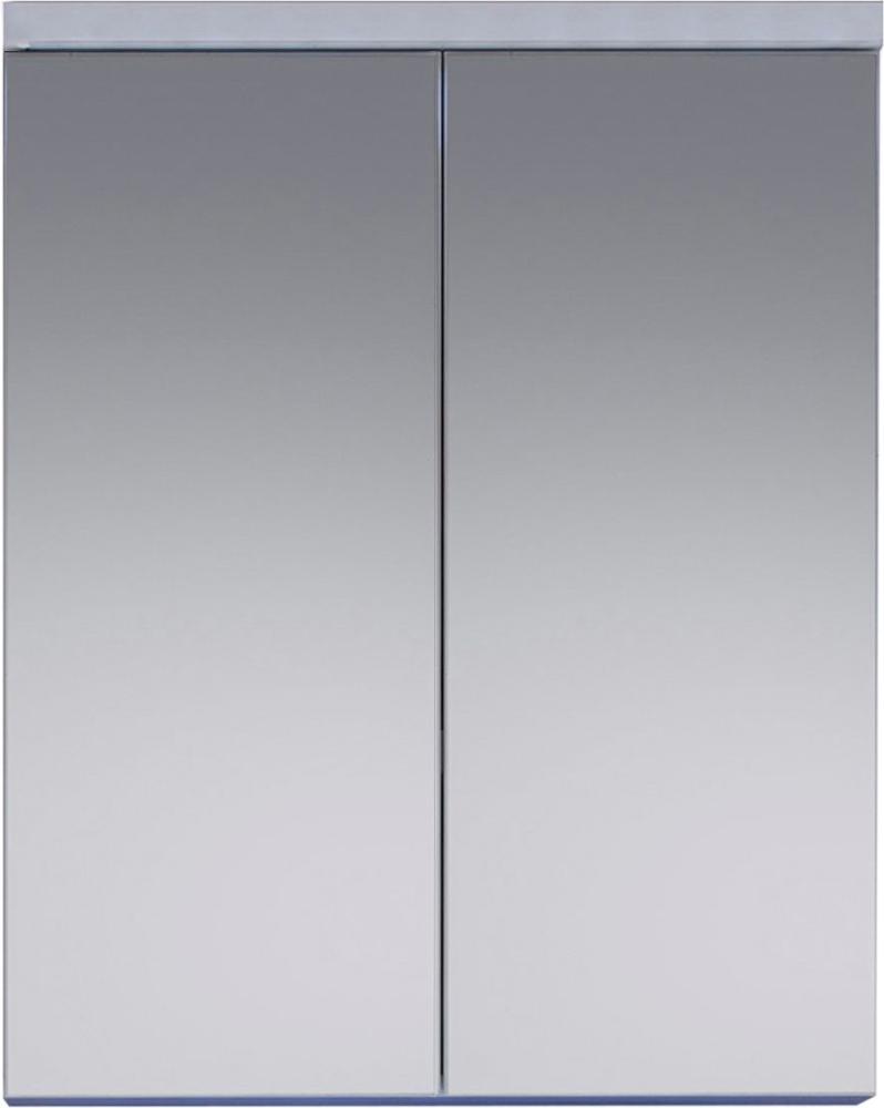 trendteam smart living Badezimmer Spiegelschrank Spiegel Nightlife, 65 x 80 x 21 cm in Weiß mit viel Stauraum Bild 1