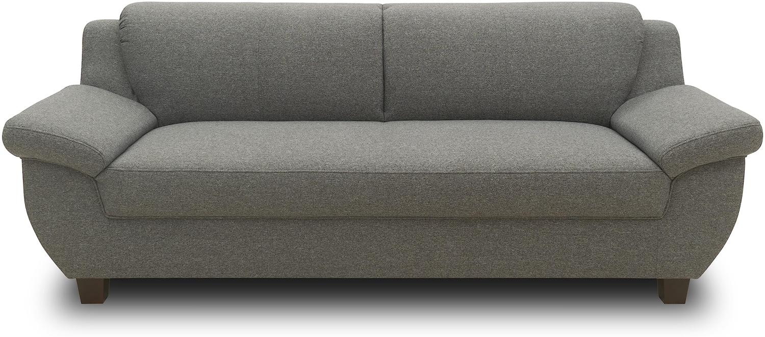DOMO. collection 3 Sitzer, Sofa, 3er Couch, Garnitur, 3-2-1, dunkelgrau, 207 cm Bild 1