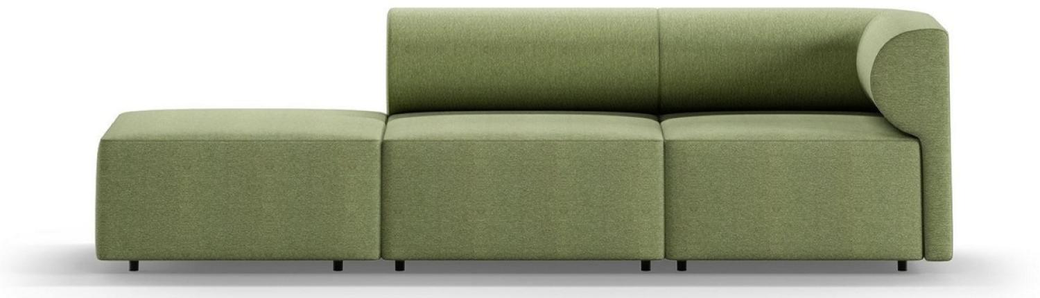 Casa Padrino Luxus Sofa Rechte Seite Grün 270 cm - Modulares Wohnzimmer Sofa - Luxus Wohnzimmer Möbel Bild 1