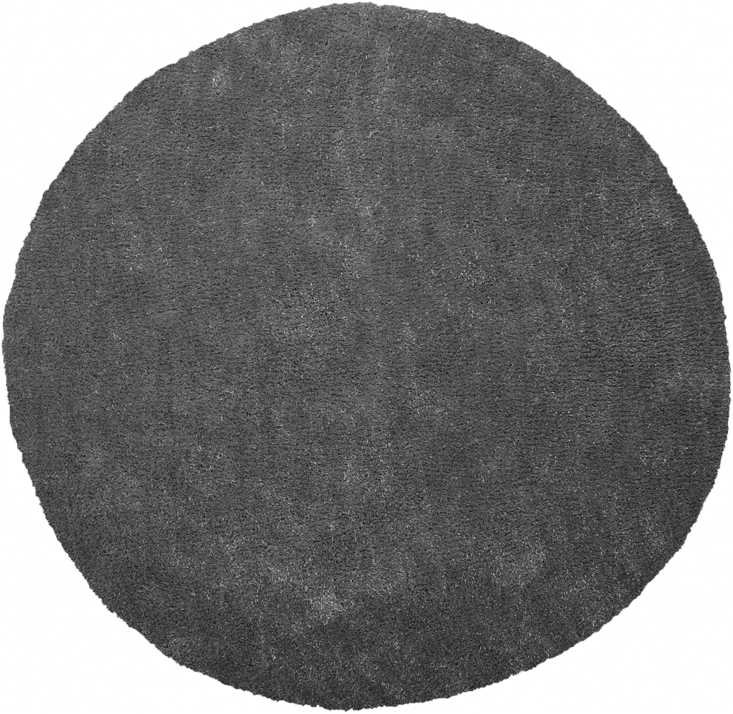 Teppich dunkelgrau ⌀ 140 cm Shaggy DEMRE Bild 1