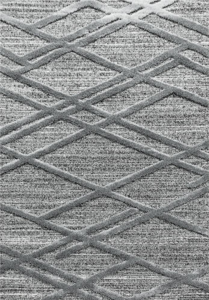 Hochflor Teppich Pepe Läufer - 80x250 cm - Grau Bild 1
