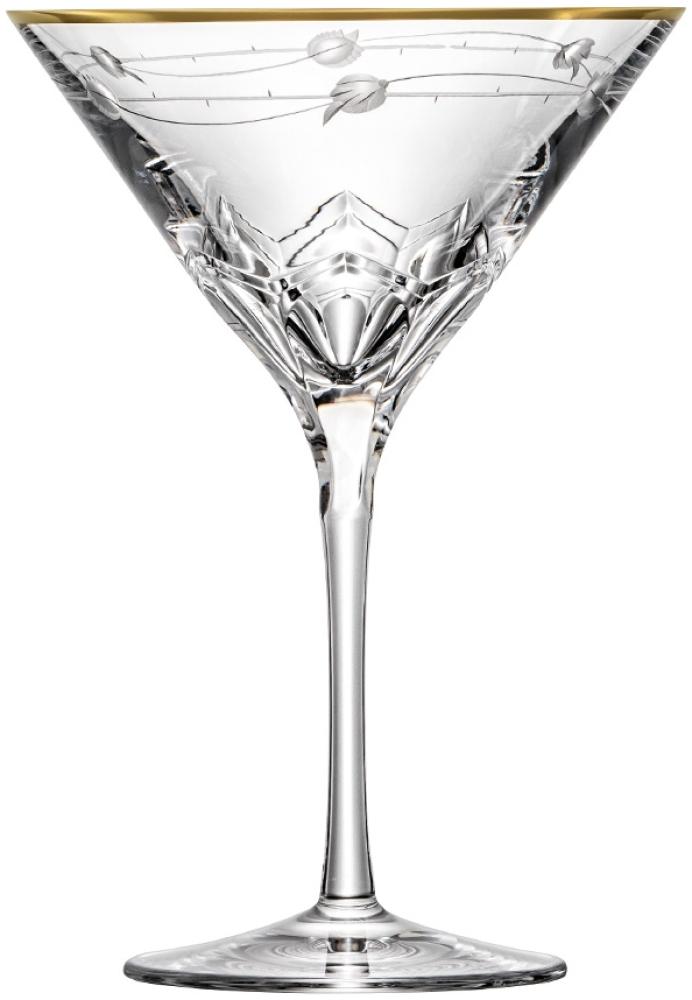Cocktailglas Kristall Lilly Gold clear (17,5 cm) Bild 1