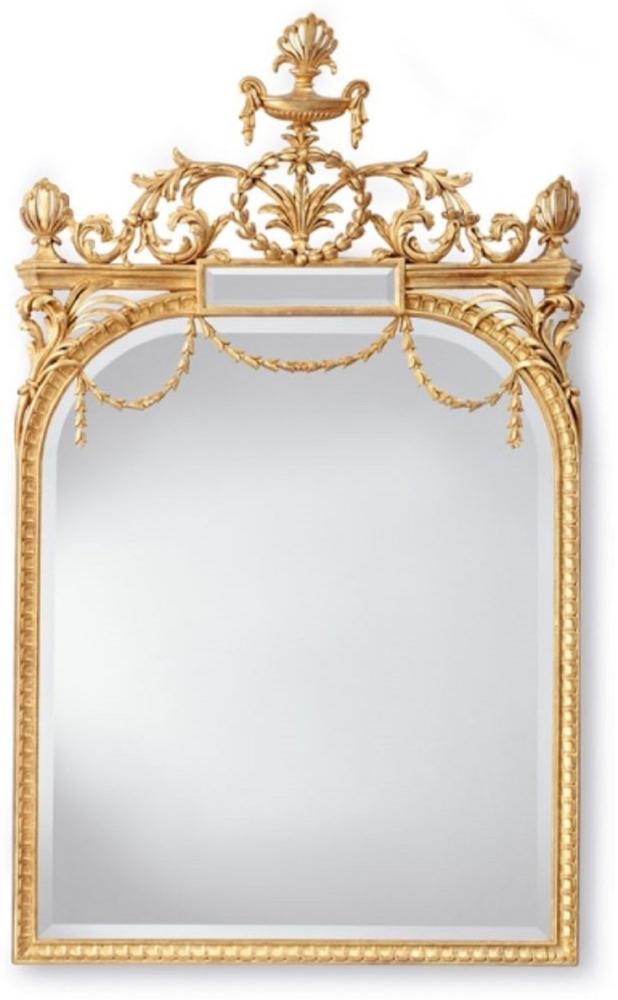 Casa Padrino Luxus Barock Spiegel Gold - Prunkvoller italienischer Barockstil Wandspiegel - Luxus Möbel im Barockstil - Prunkvolle Barock Möbel - Made in Italy - Luxus Barock Interior Bild 1