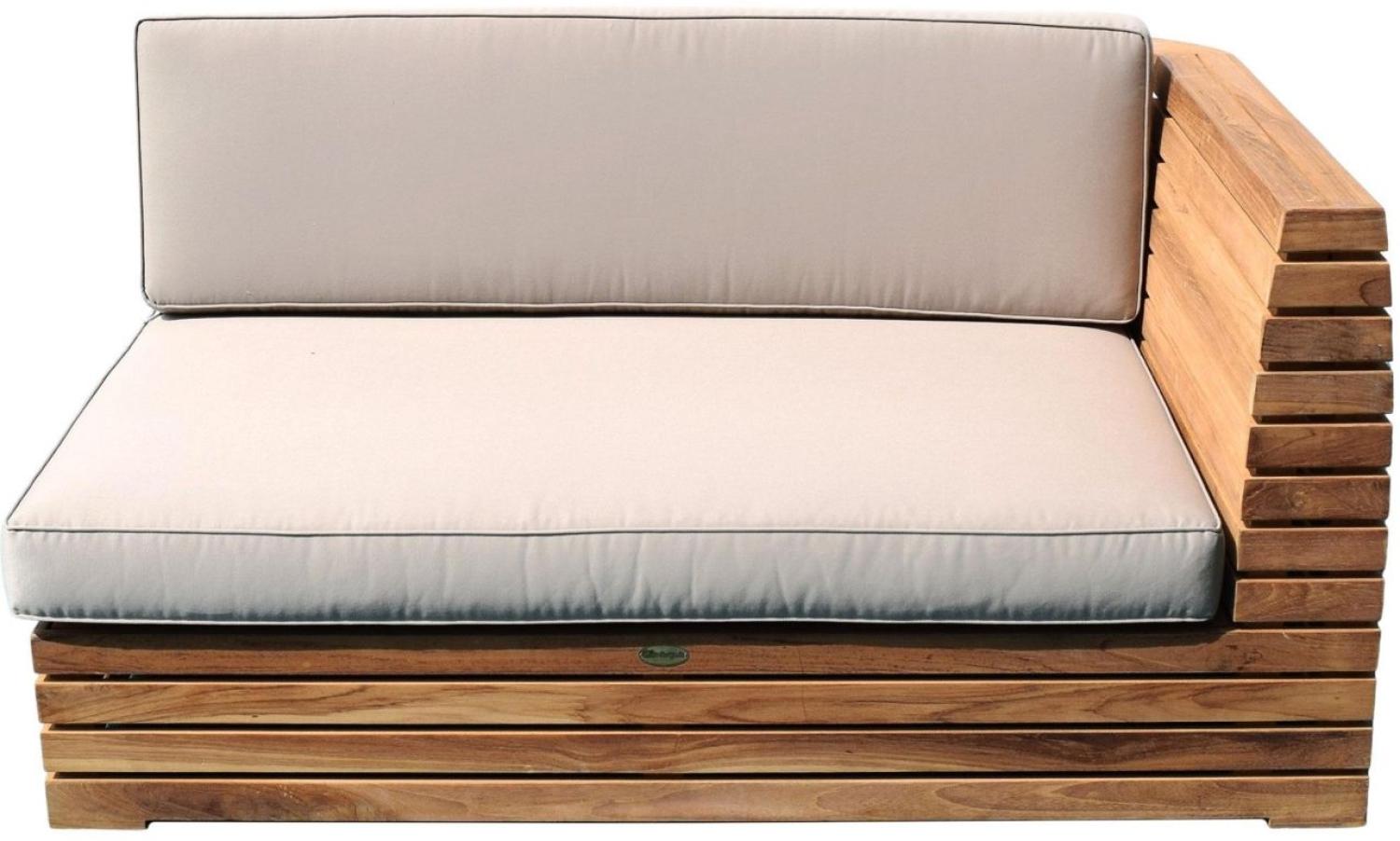 Ecksofa Picardie Ottomane rechts aus Teakholz von Teako Design Bild 1