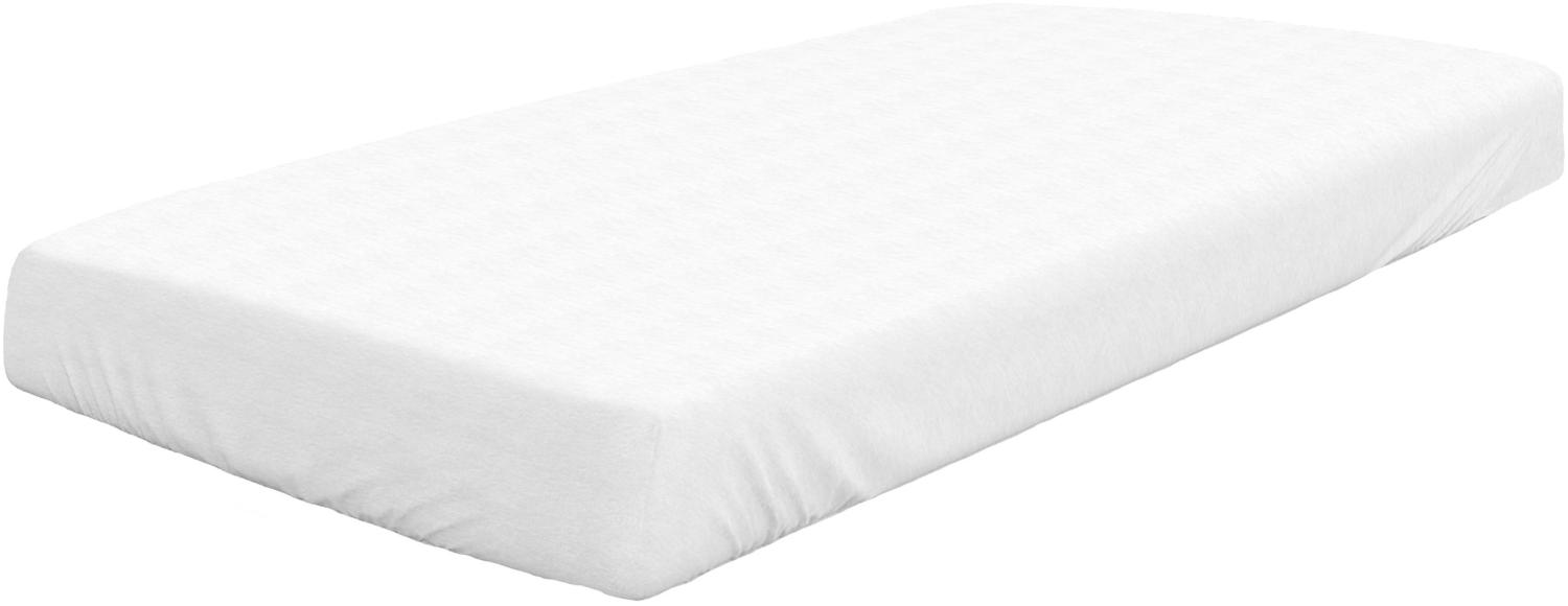 DORMISETTE Boxspringbezug Jersey (BL 160x220 cm) BL 160x220 cm weiß Bild 1