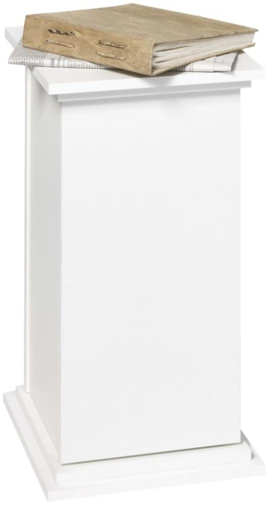FMD Möbel - ESSEX 1 - Dekosäule - melaminharzbeschichtete Spanplatte - weiß - 30 x 57,9 x 30cm Bild 1