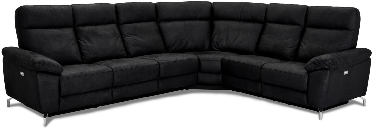 Selesta Ecksofa VSS-Recliner schwarz Couch Garnitur Wohnzimmer Sitzmöbel Möbel Bild 1