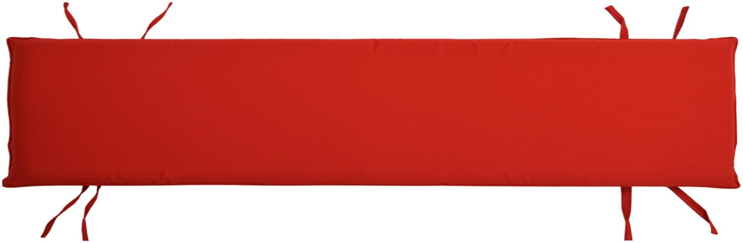 Bankauflage 180 cm x 40 cm für Gartenbank Ferrara TB-1065 - rot Bild 1