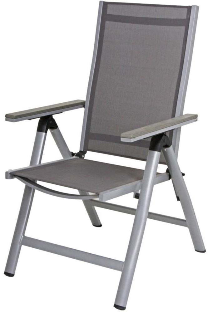 Hochlehner Stuhl, silber, Aluminium, Metall, Höhe 107 cm Bild 1