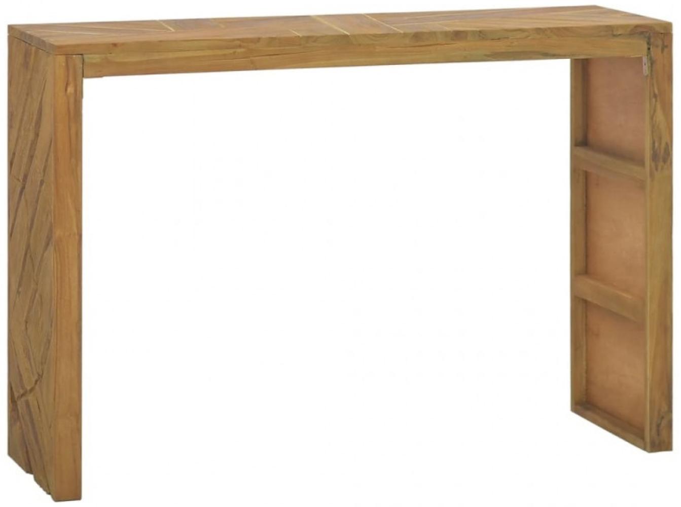 Konsolentisch 110x35x75 cm Massivholz Teak Bild 1