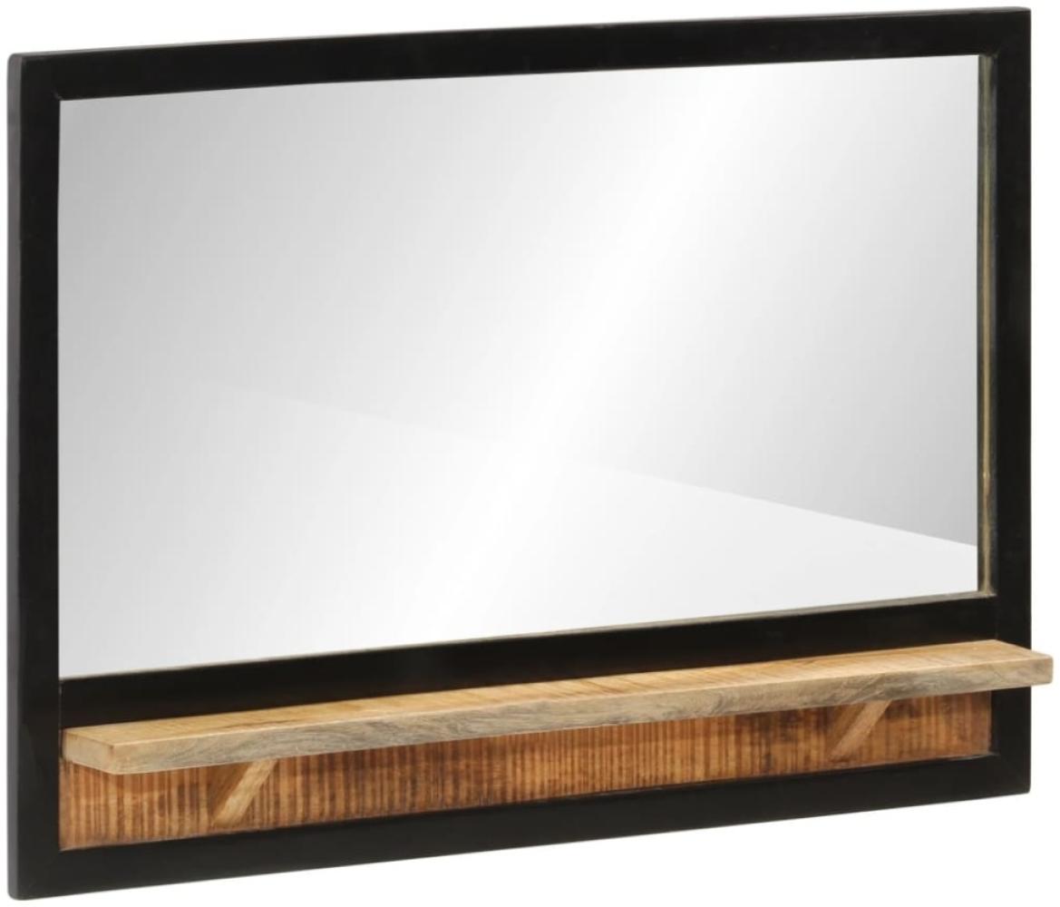 vidaXL Spiegel mit Ablage 80x8x55 cm Glas und Massivholz Mango Bild 1
