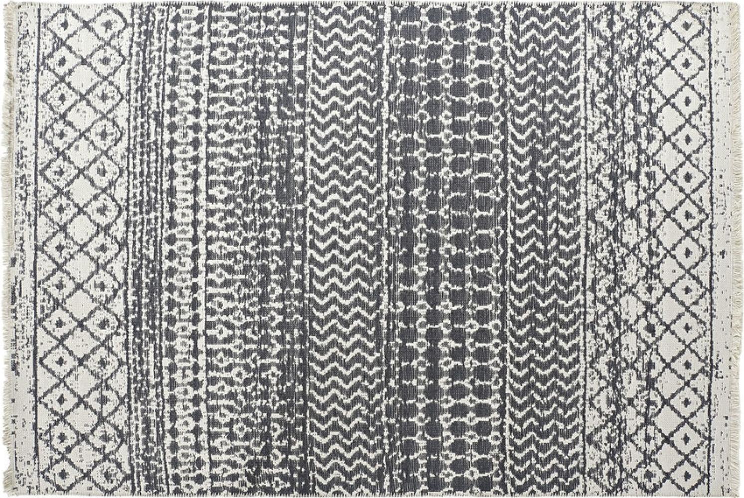 Teppich DKD Home Decor Weiß Grau Polyester Baumwolle (160 x 230 x 1 cm) Bild 1