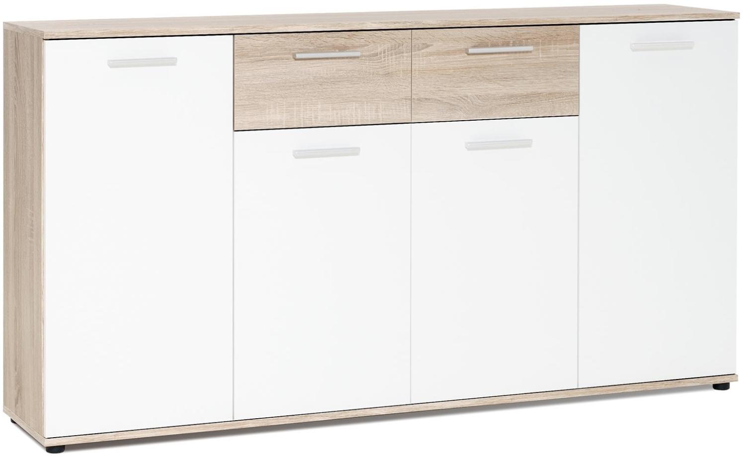 Sideboard >Jacklin< in Sonoma-Eiche - 160x85x35cm (BxHxT) Bild 1