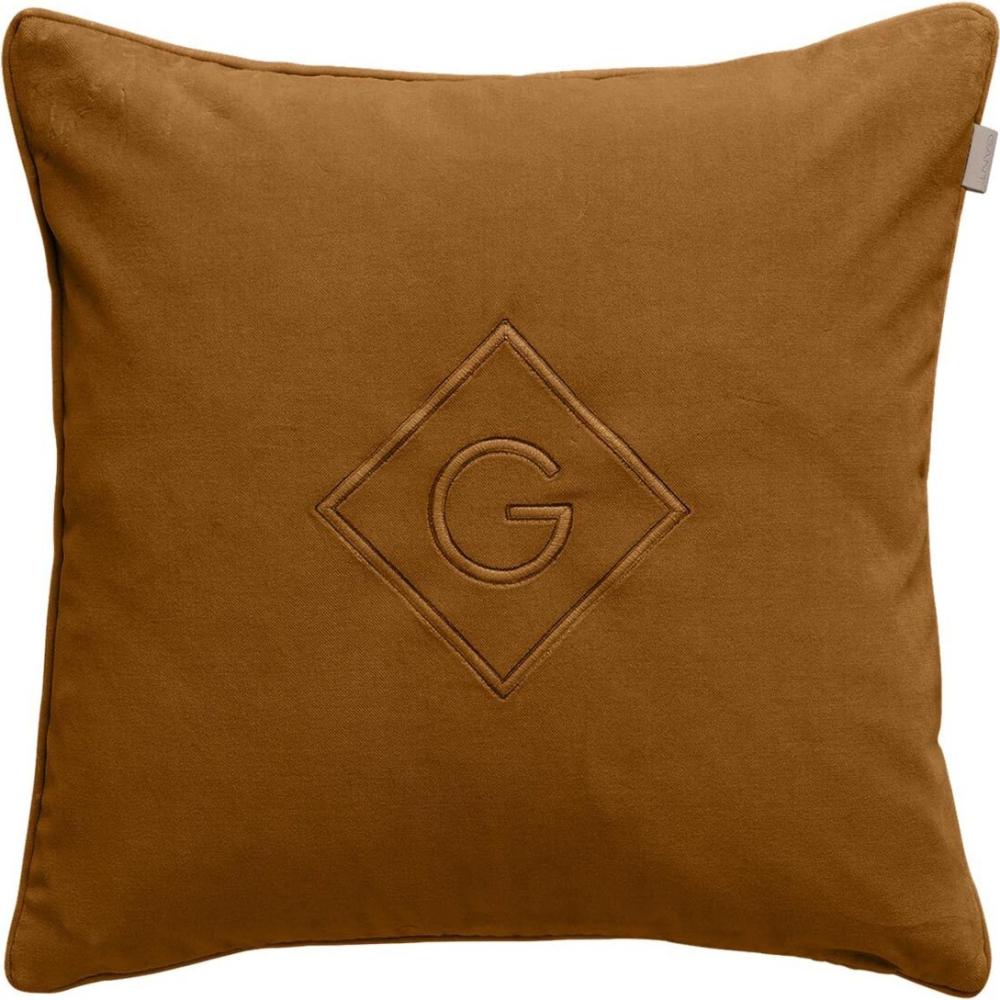 Gant Dekokissenhülle Velvet G | 50x50 cm | suede-brown Bild 1
