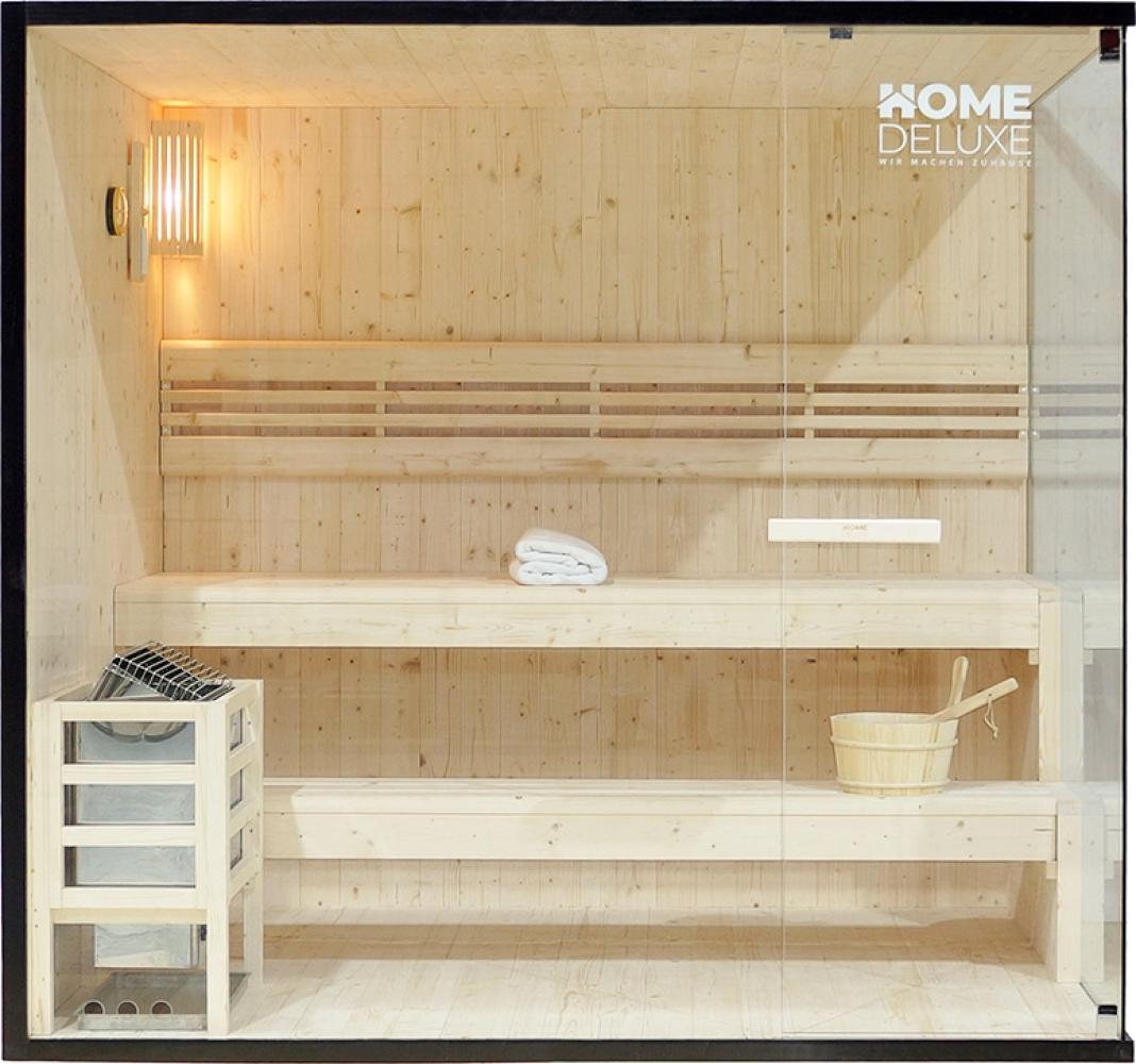HOME DELUXE Traditionelle Sauna SHADOW - XL, 200 x 190 cm für 5 Personen Bild 1