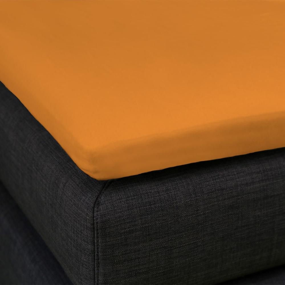 Formesse Bella Donna Topper Spannbetttuch La Piccola | 200x200 cm | orange Bild 1