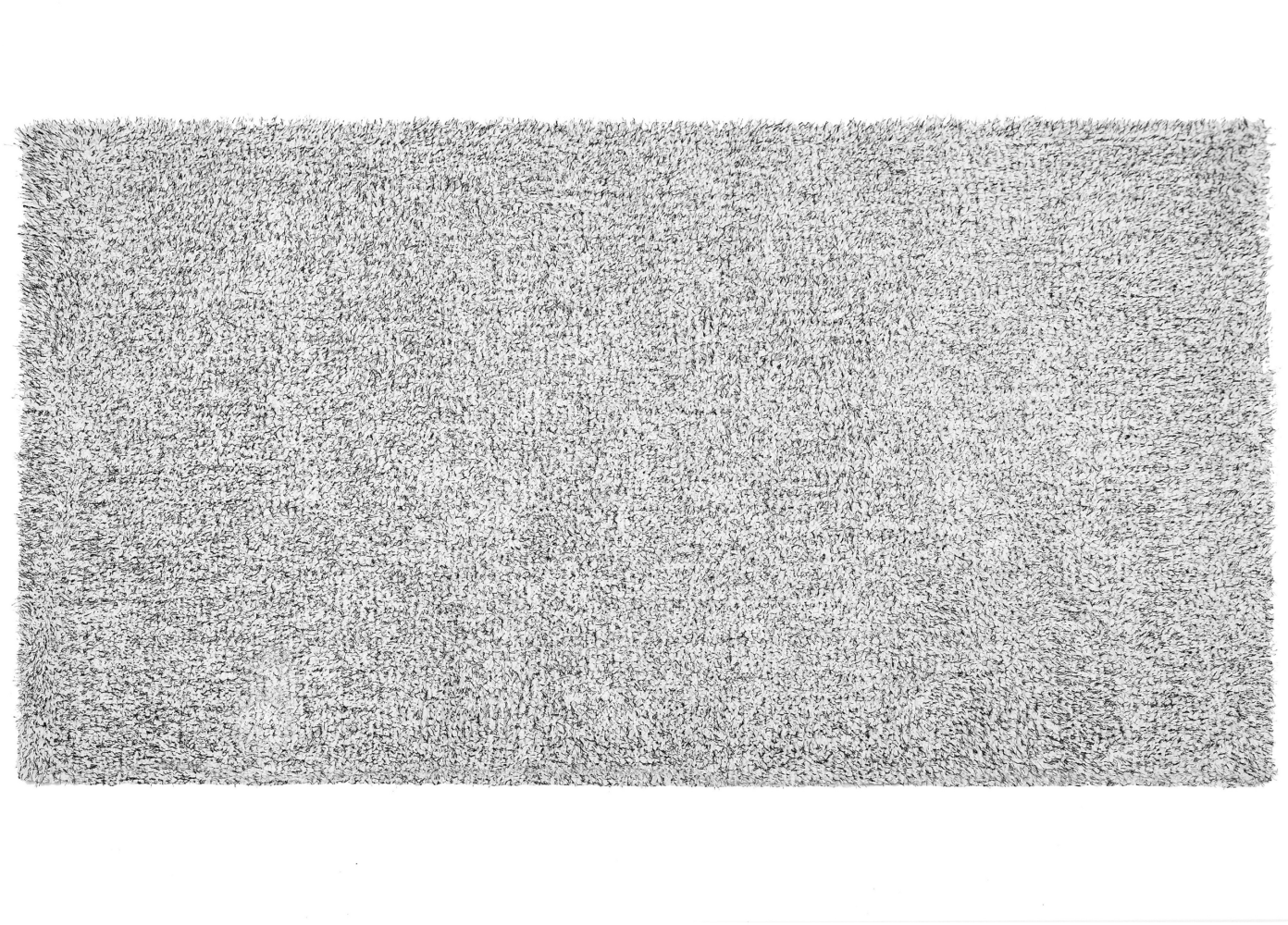Teppich grau meliert 80 x 150 cm Shaggy DEMRE Bild 1