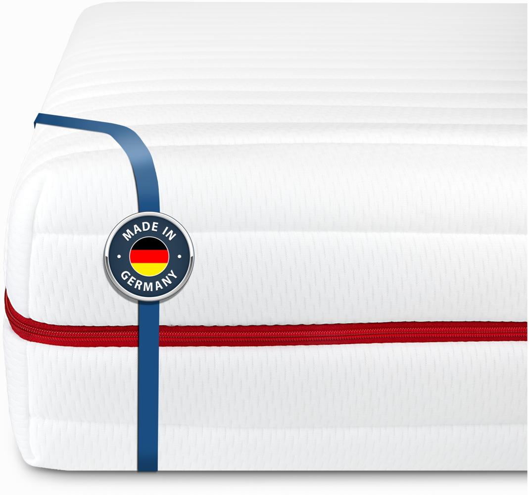 BMM Matratze Klassik 19 Kaltschaummatratze Öko-Tex Zertifiziert/orthopädische 7 Zonen Matratze Höhe 19 cm/Matratzen produziert in Deutschland 90 x 210 cm H5 Bild 1