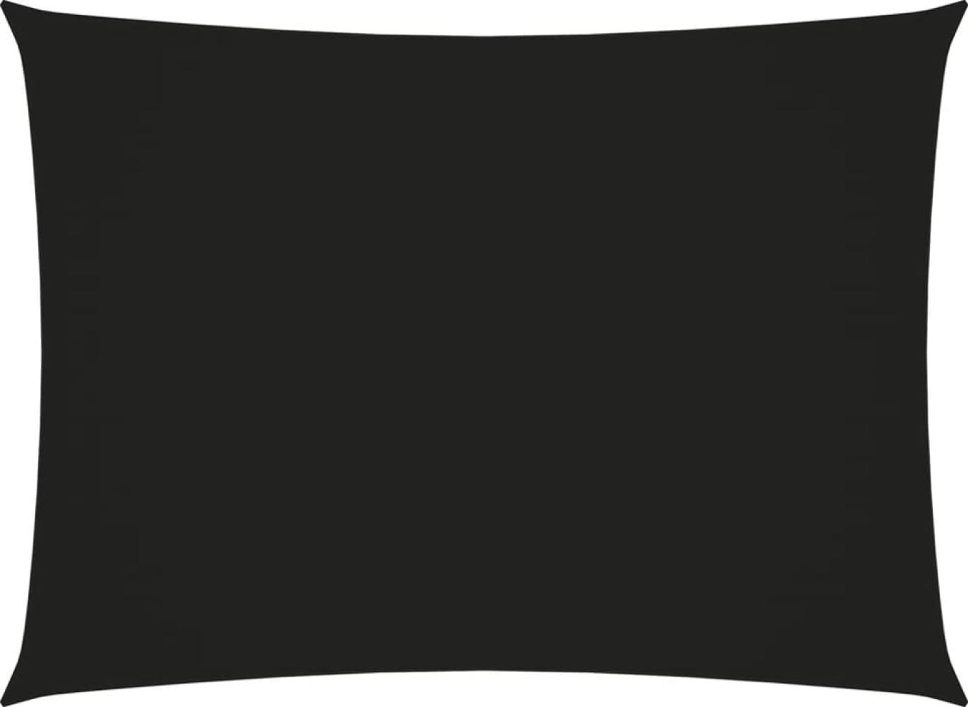 Sonnensegel Oxford-Gewebe Rechteckig 3,5x5 m Schwarz Bild 1