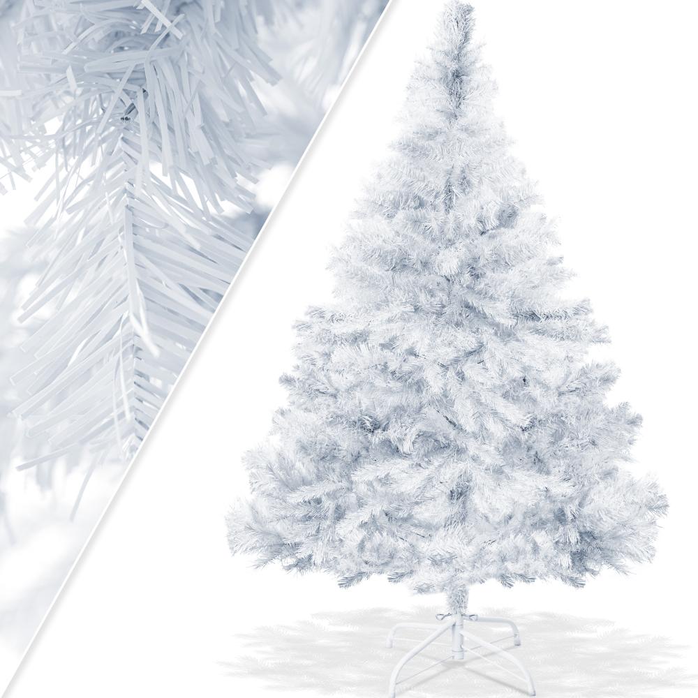 KESSER® Weihnachtsbaum künstlich, Tannenbaum Weiß, 120cm Bild 1