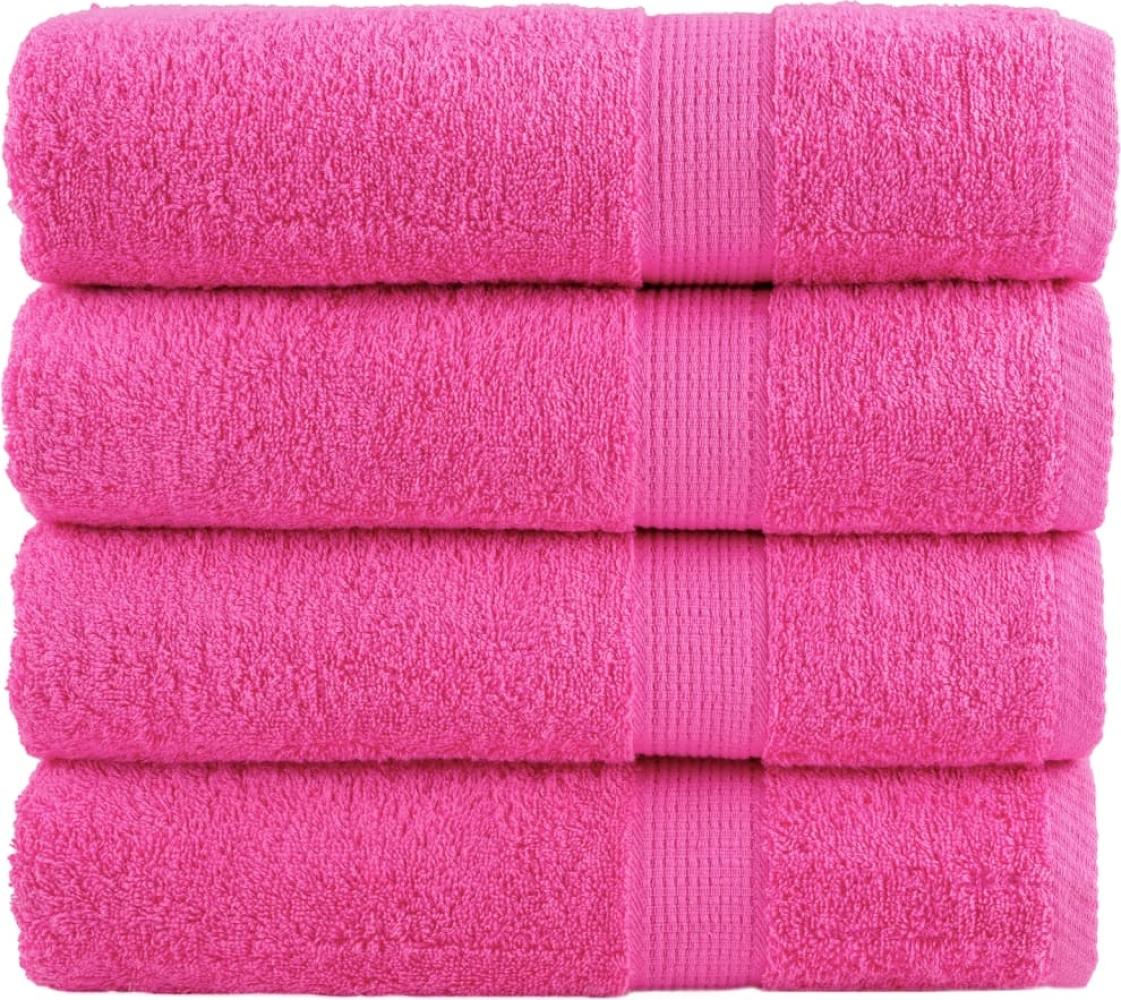 Premium-Duschtücher 4 Stk Rosa 70x140cm 600g/m² 100% Baumwolle 137525 Bild 1