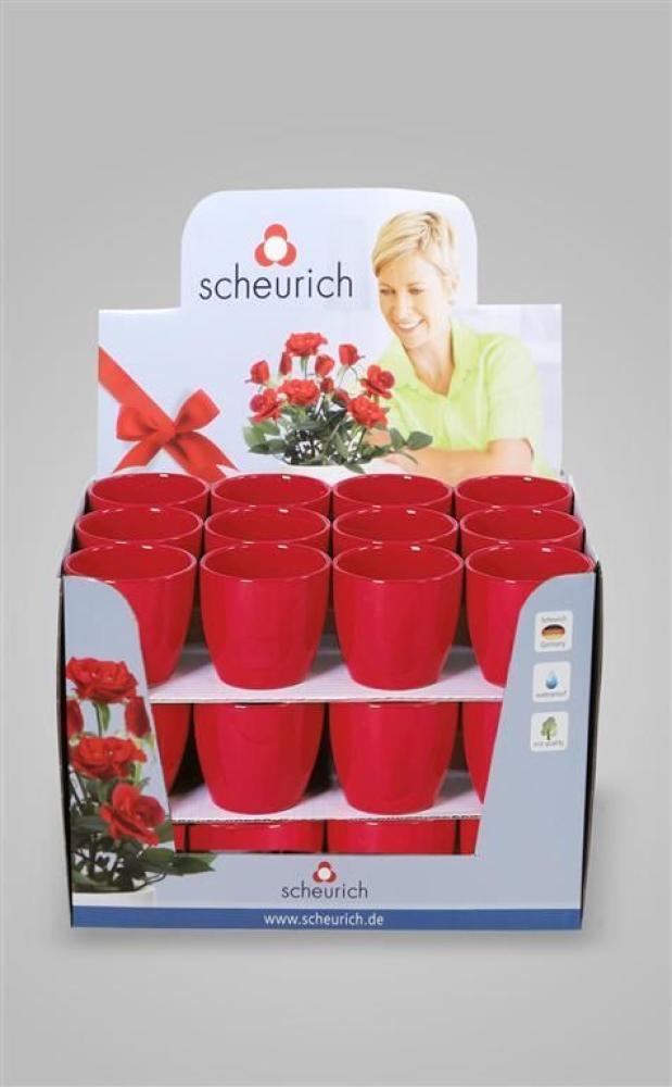 Scheurich Übertopf Serie 920 Ø 9 x 10 cm rot Bild 1