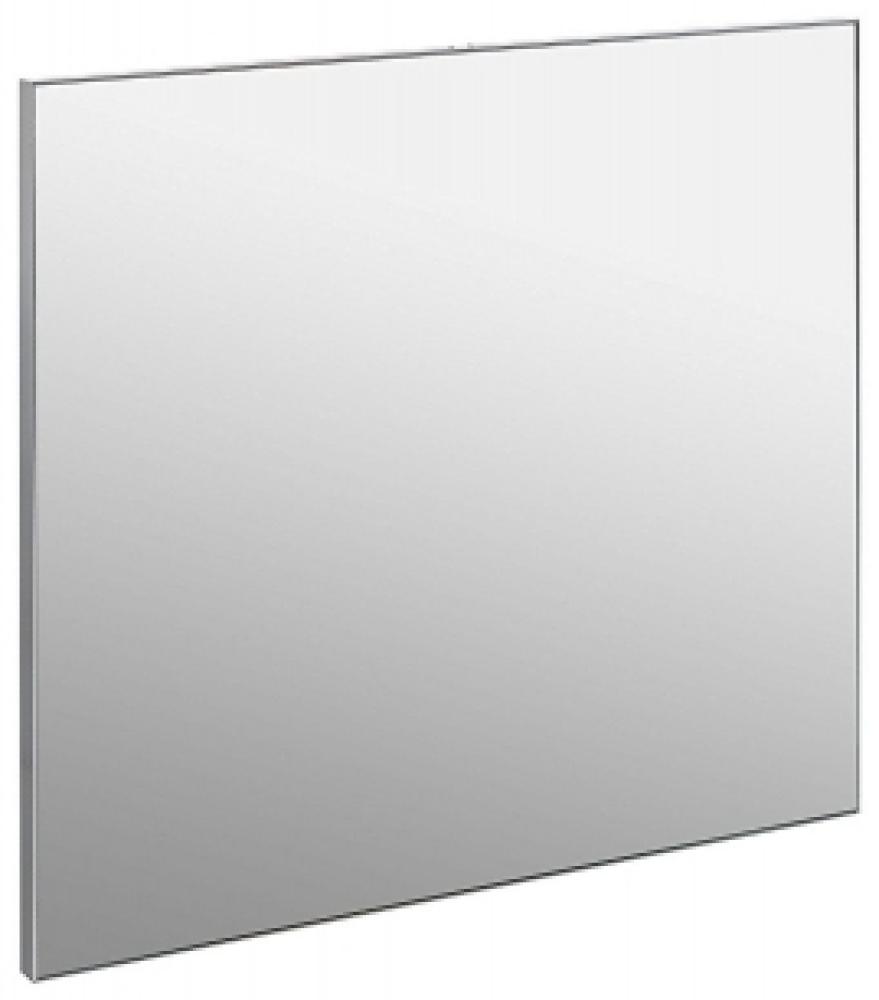 133495 Spiegel mit Kunststoffrahmen alufarbig Spiegelpaneel Badspiegel Wandspiegel, 60 x 70 cm Bild 1