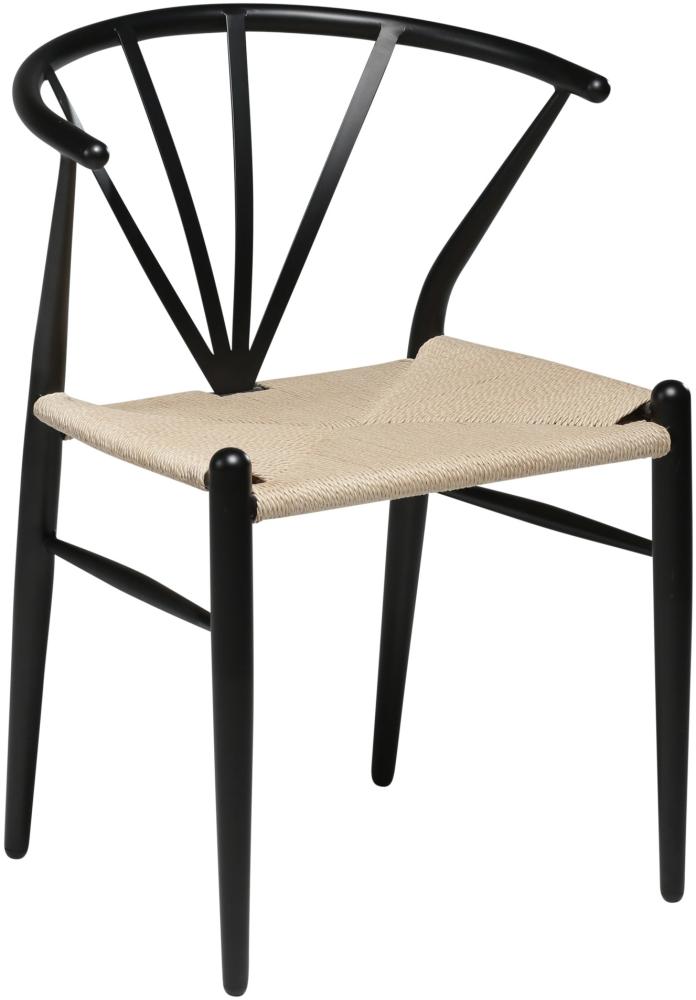 2x Rattan Esszimmerstuhl Set Delta Küche Esszimmer Stuhl Stühle schwarz Bild 1