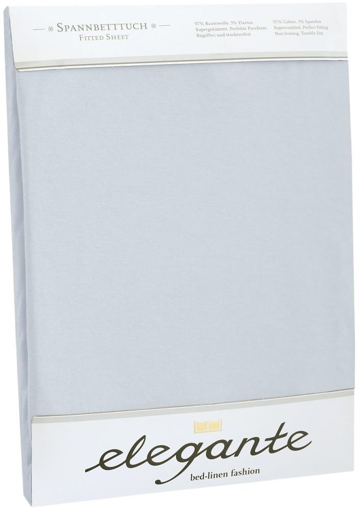 elegante Jersey Spannbettlaken | 90x200 - 100x220 cm | platin Bild 1