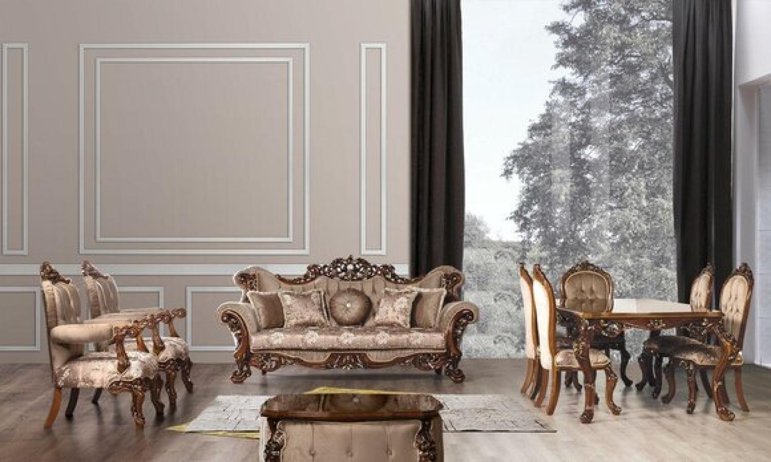 Holz Couchtisch Klassische Wohnzimmer Tische Möbel Braun Quadratisch Bild 1