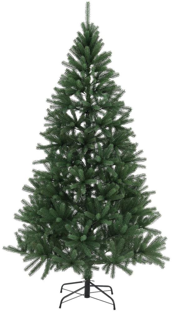 Juskys Künstlicher Weihnachtsbaum Talvi 210 cm mit Metall Ständer, naturgetreu, einfacher Aufbau, Tannenbaum Christbaum Weihnachtsdeko künstlich Bild 1