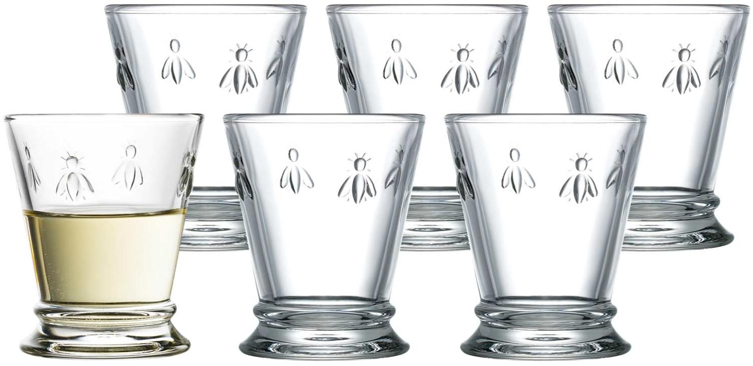 La Rochère Biene Abeille Wasserglas 260 ml 6er Set Bild 1