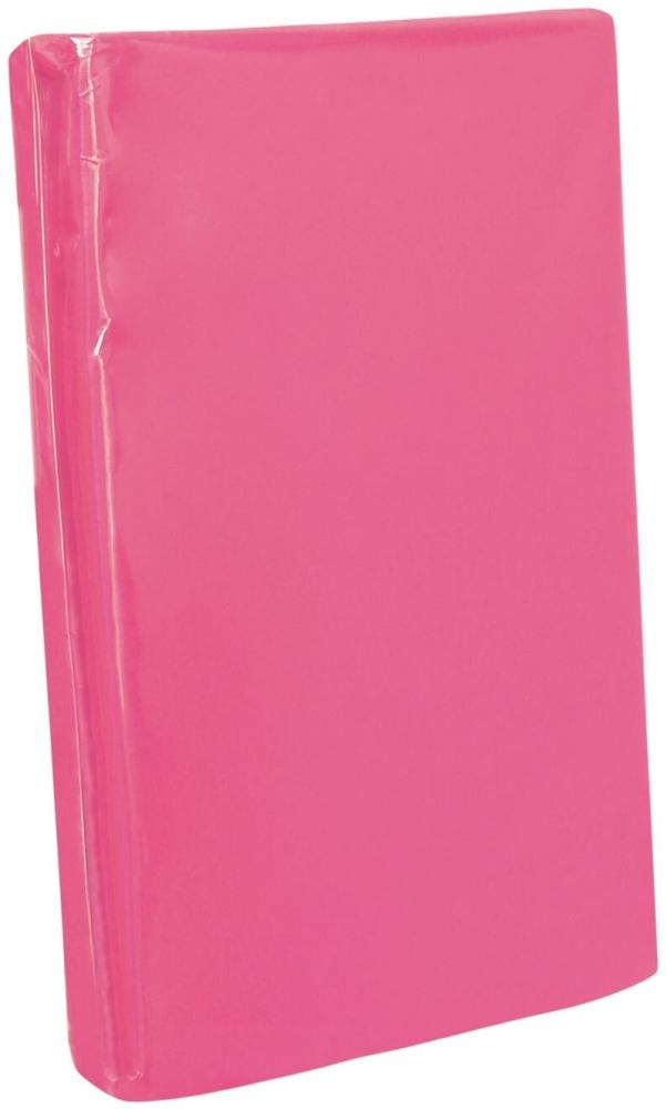 Traumschlaf Zwirn Elasthan Spannbetttuch De-Luxe | 140x200 - 160x220 cm | pink Bild 1