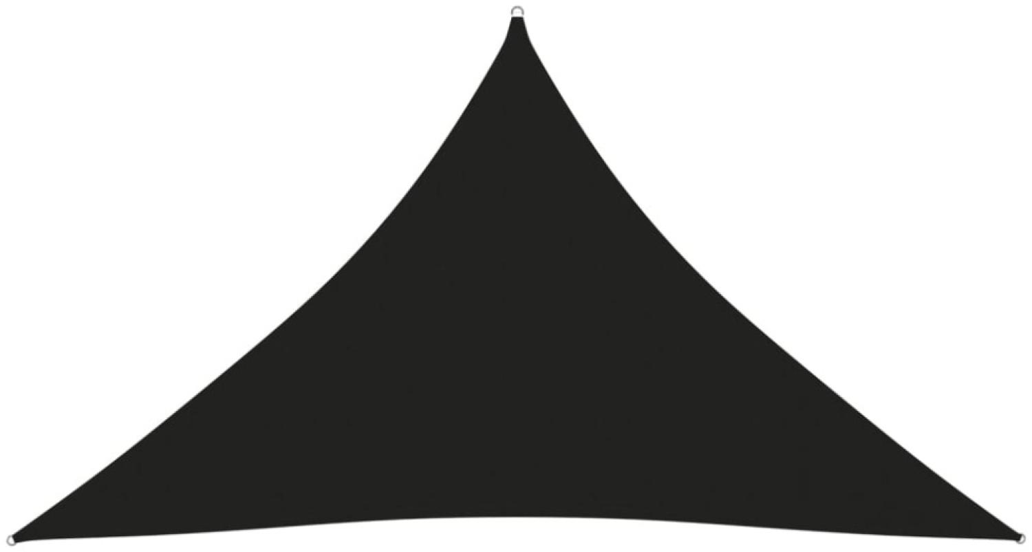 Sonnensegel Oxford-Gewebe Dreieckig 5x5x6 m Schwarz Bild 1
