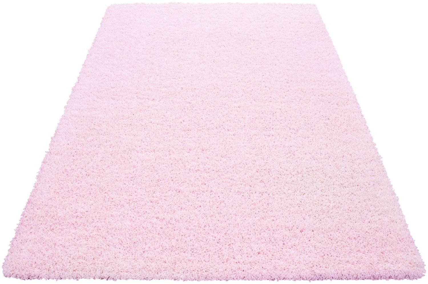 Shaggy Teppich LIFE PINK 100 X 200cm Läufer Bild 1