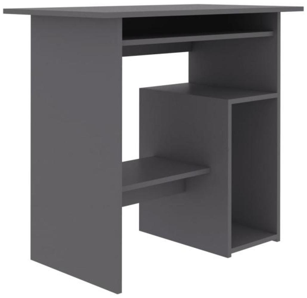 Schreibtisch, Spanplatte Grau, 80 x 45 x 74 cm Bild 1