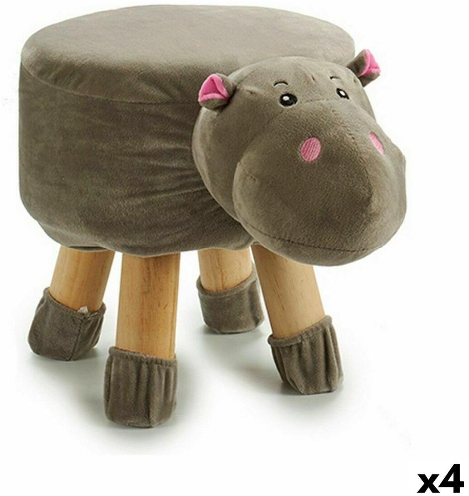 Hocker Nilpferd 29 x 30 x 40 cm (4 Stück) Bild 1