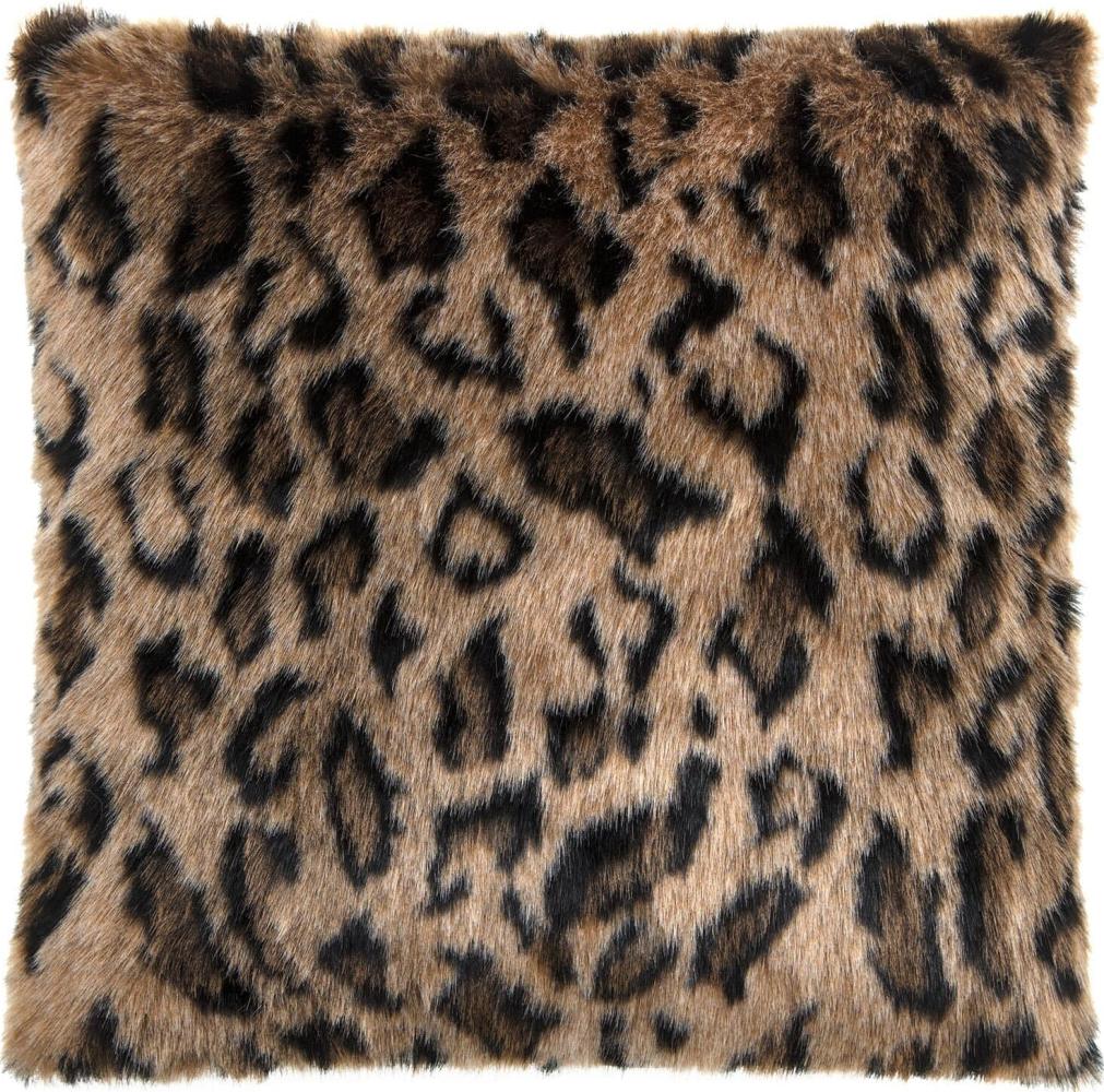 Magma Heimtex Kissenhülle Pelzimitat Skins 40x40cm weich kuschelig Schneeluchs Leopard Nerz Bild 1