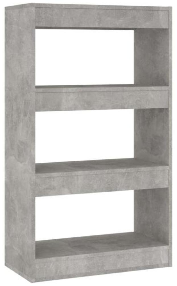 Bücherregal/Raumteiler Betongrau 60x30x103 cm Holzwerkstoff Bild 1