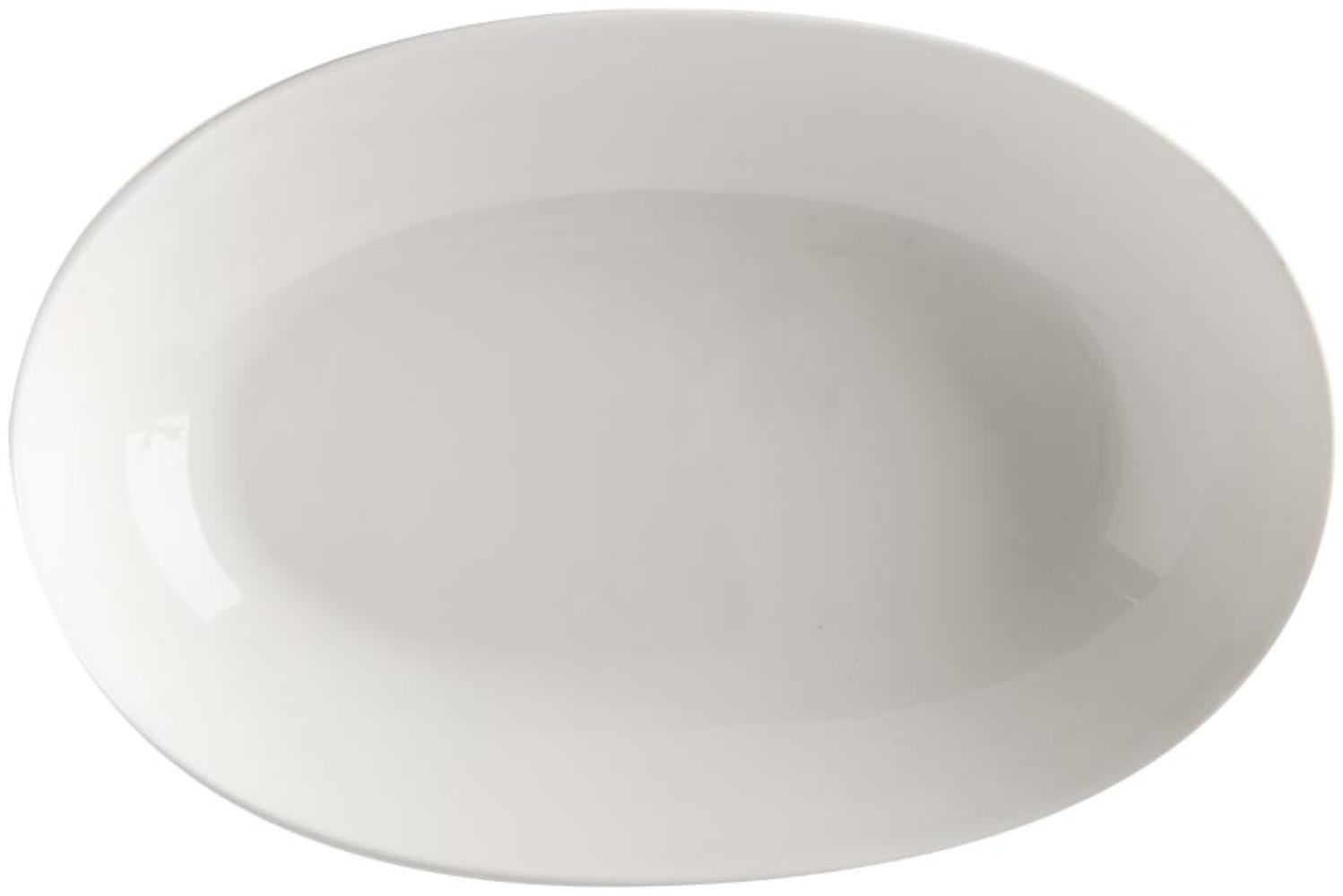 Maxwell & Williams ROUND Schale oval, 30 x 20 cm, Porzellan / White Basics Bild 1